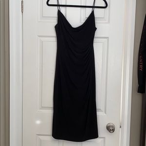 Slinky black party dress by Laundry